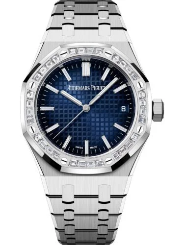 Royal Oak Selfwinding 37 White Gold - Baguette / Smoked Blue