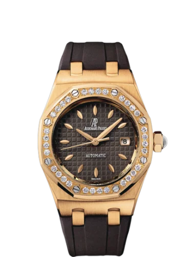 Royal Oak Selfwinding 77321 Pink Gold / Diamond / Brown / Rubber