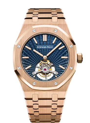 Royal Oak Ultra Thin Tourbillon Pink Gold / Blue Evolutive