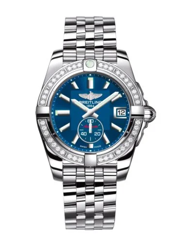 Galactic 36 Automatic Stainless Steel / Diamond / Gun Blue / Bracelet