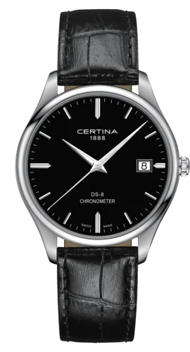 DS-8 Chronometer Stainless Steel / Black / Strap