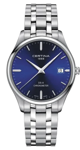 DS-8 Chronometer Stainless Steel / Blue / Bracelet