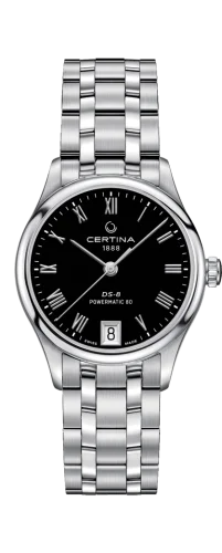 DS-8 Powermatic 80 Lady Stainless Steel / Black / Bracelet