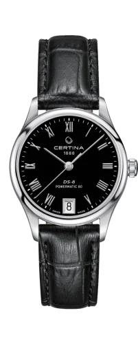 DS-8 Powermatic 80 Lady Stainless Steel / Black / Strap