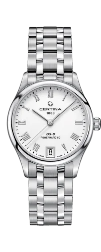 DS-8 Powermatic 80 Lady Stainless Steel / White / Bracelet