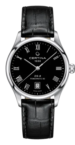 DS-8 Powermatic Stainless Steel / Black / Strap