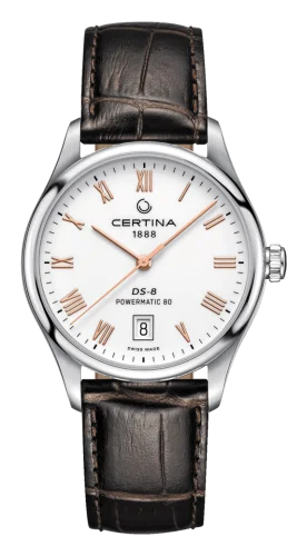DS-8 Powermatic Stainless Steel / White / Strap