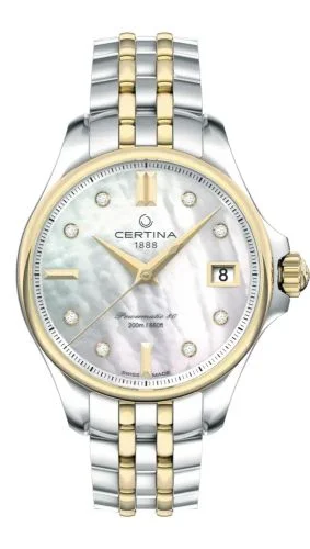 DS Action 34.5 Powermatic Stainless Steel / Yelllow Gold / MOP