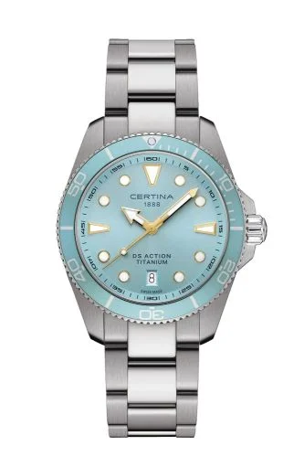DS Action 40 Quartz Titanium / Light Blue