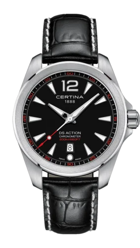 DS Action 41 Quartz Stainless Steel / Black / Strap
