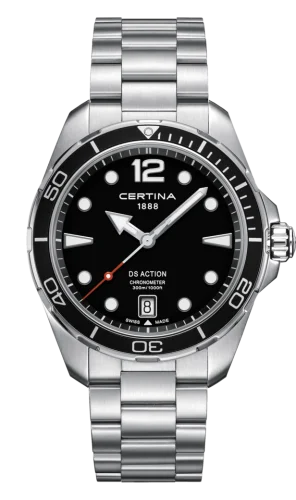 DS Action 43 Quartz Stainless Steel / Black