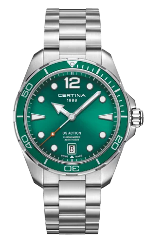 DS Action 43 Quartz Stainless Steel / Green