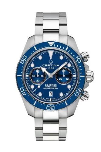 DS Action Diver Chrono Stainless Steel / Blue / Bracelet