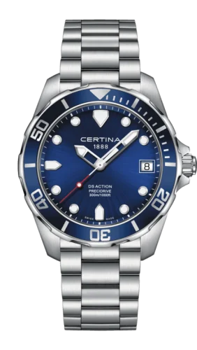 DS Action Diver PreciDrive Stainless Steel / Blue / Bracelet