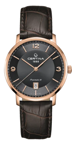 DS Caimano Powermatic 80 Rose Gold PVD / Grey / Strap