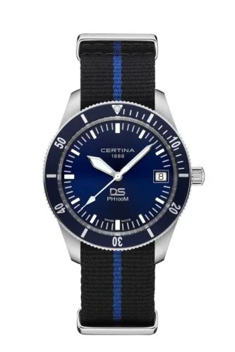 DS PH100M Stainless Steel / Blue / NATO