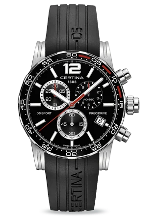 DS Sport Chrono Black Rubber