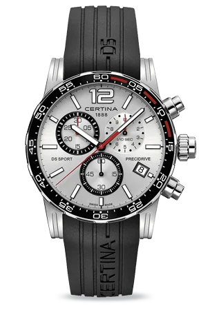 DS Sport Chrono Silver Rubber