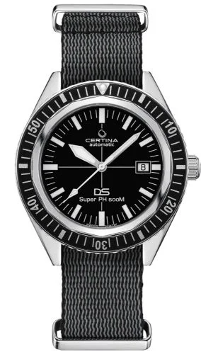 DS Super PH500M Stainless Steel / Black / NATO