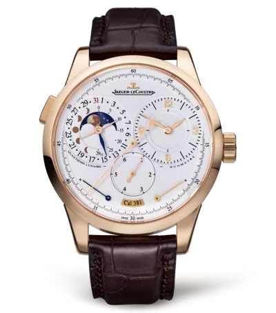 Duomètre Quantième Lunaire Pink Gold / Silver / Alligator