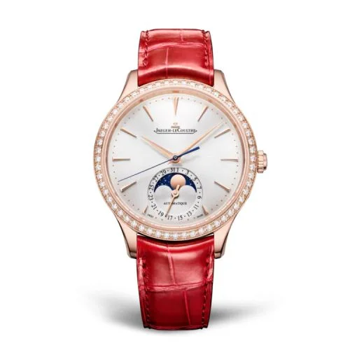 Master Ultra Thin Moon 36 Pink Gold - Diamond / Silver / Alligator