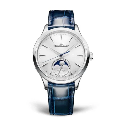 Master Ultra Thin Moon 36 Stainless Steel / Silver / Alligator