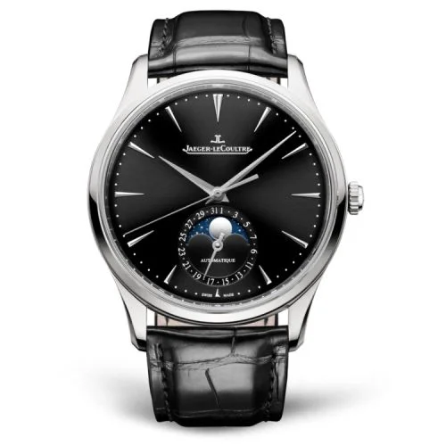 Master Ultra Thin Moon Stainless Steel / Black / Alligator