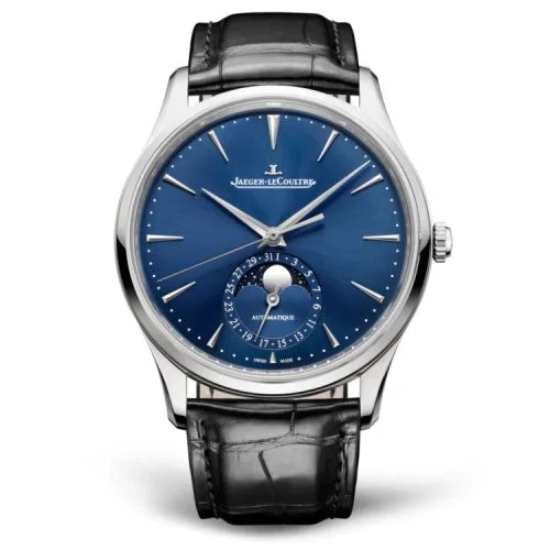 Master Ultra Thin Moon Stainless Steel / Blue / Alligator