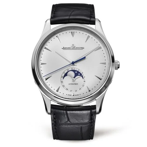 Master Ultra Thin Moon Stainless Steel / Silver / Alligator