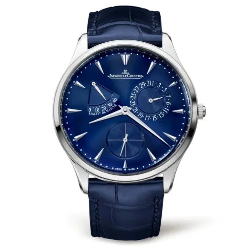 Master Ultra Thin Réserve de Marche Stainless Steel / Blue / Alligator