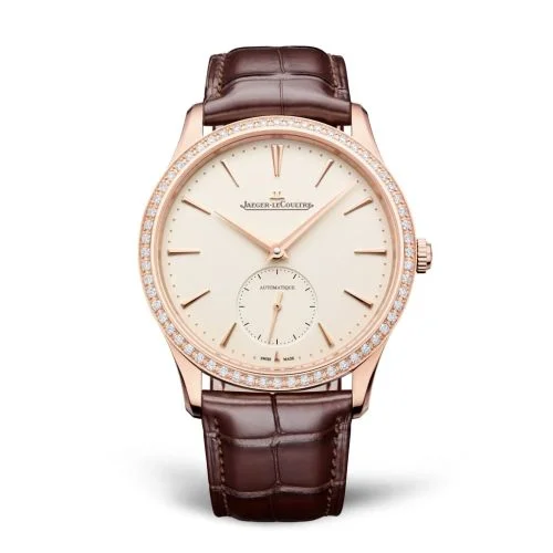 Master Ultra Thin Small Seconds Pink Gold - Diamond / Eggshell / Alligator