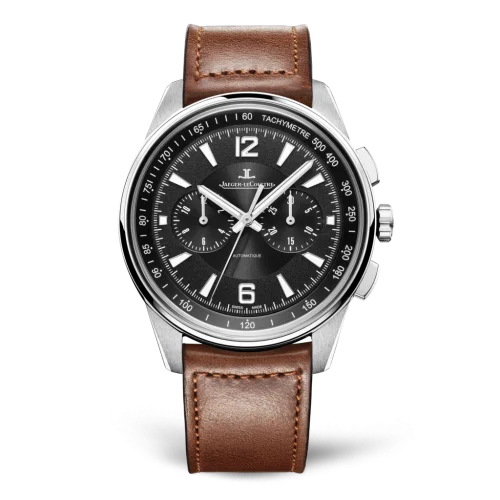 Polaris Chronograph Stainless Steel / Black / Calf