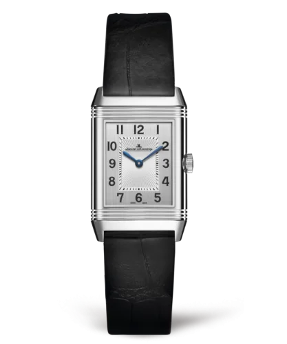 Reverso Classic Small Duetto Stainless Steel / Silver / Alligator