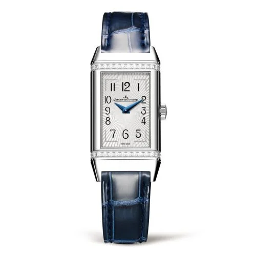 Reverso One Monoface Stainless Steel / Diamond / White / Alligator