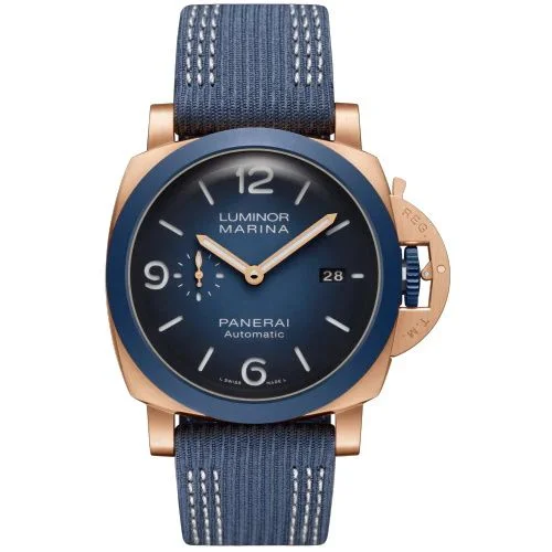 Luminor 1950 44 3 Days Goldtech / Sole Blu