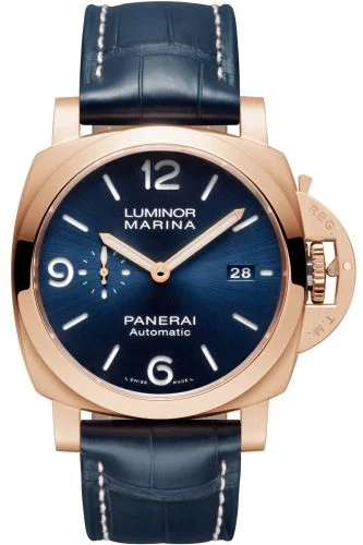 Luminor 1950 44 3 Days Goldtech / Sole Blu