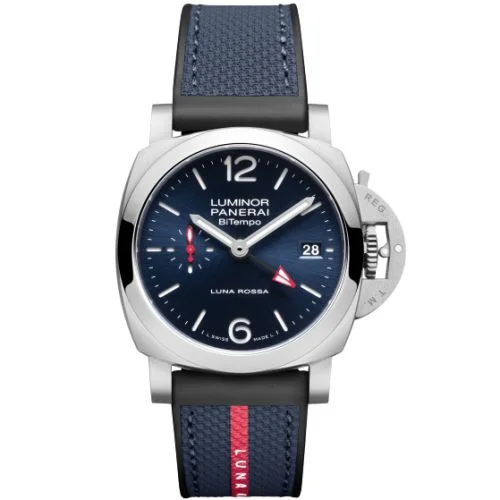 Luminor 1950 44 BiTempo Luna Rossa Stainless Steel / Blue