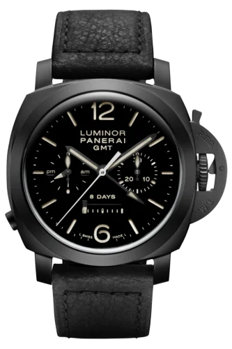 Luminor 1950 44 Chrono Monopulsante 8 Days GMT Ceramic / Black
