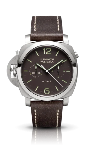 Luminor 1950 Chrono Monopulsante Left-Handed 8 Days Titanio