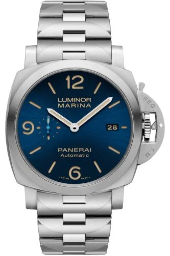 Luminor 1950 Marina 44 3 Days Automatic Stainless Steel / Blue / Bracelet