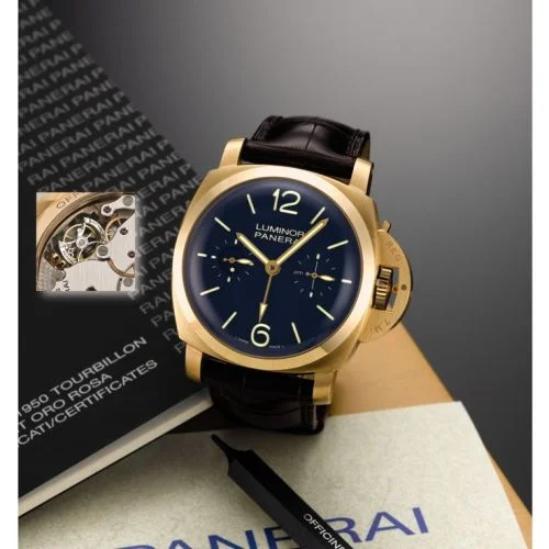 Luminor 1950 Tourbillon GMT Oro Rosa