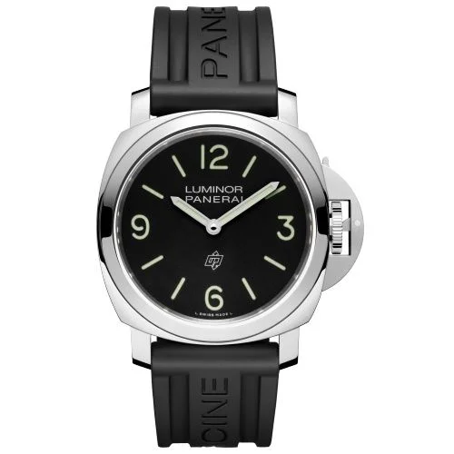 Luminor Base 44 Logo 3 Days Stainless Steel / Black