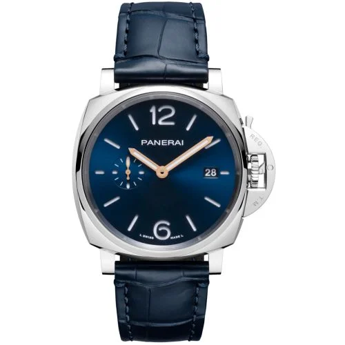 Luminor Due 42 3 Days Date Stainless Steel / Blue