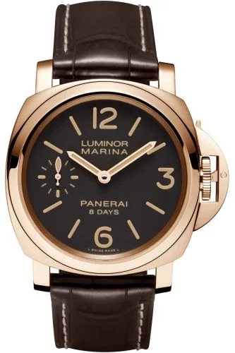 Luminor Marina 44 8 Days Red Gold / Brown