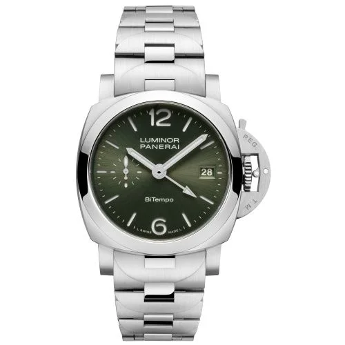 Luminor Quaranta BiTempo Stainless Steel / Green