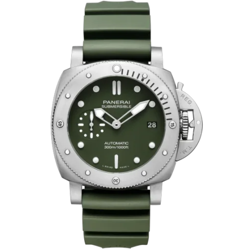 Luminor Submersible 42 3 Days Automatic Stainless Steel / Green / Verde Militare
