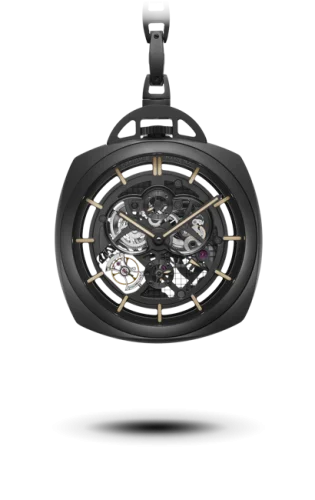 Pocket Watch Tourbillon GMT Ceramica