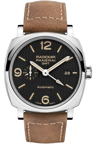 Radiomir 1940 45 3 Days GMT Automatic Stainless Steel / Black -Tuxedo