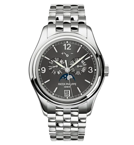 Annual Calendar 5146 White Gold / Bracelet / Grey