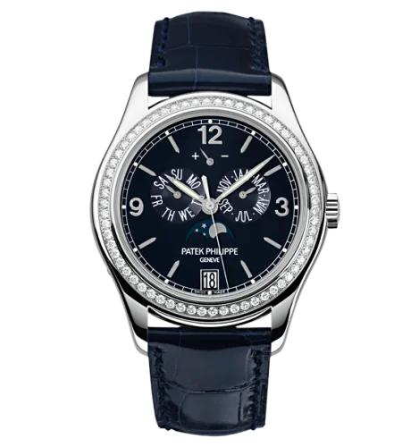Annual Calendar 5147 White Gold / Navy Blue